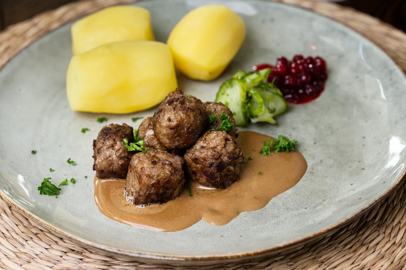 Måltidsbild på Nötköttbulle
